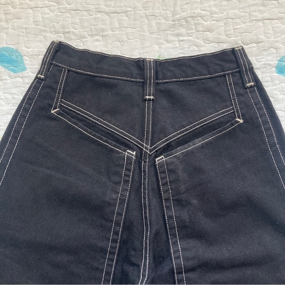 VTG 90s JNCO 14in Inseam Black Denim Shorts βοΈ - Picture 4 of 8